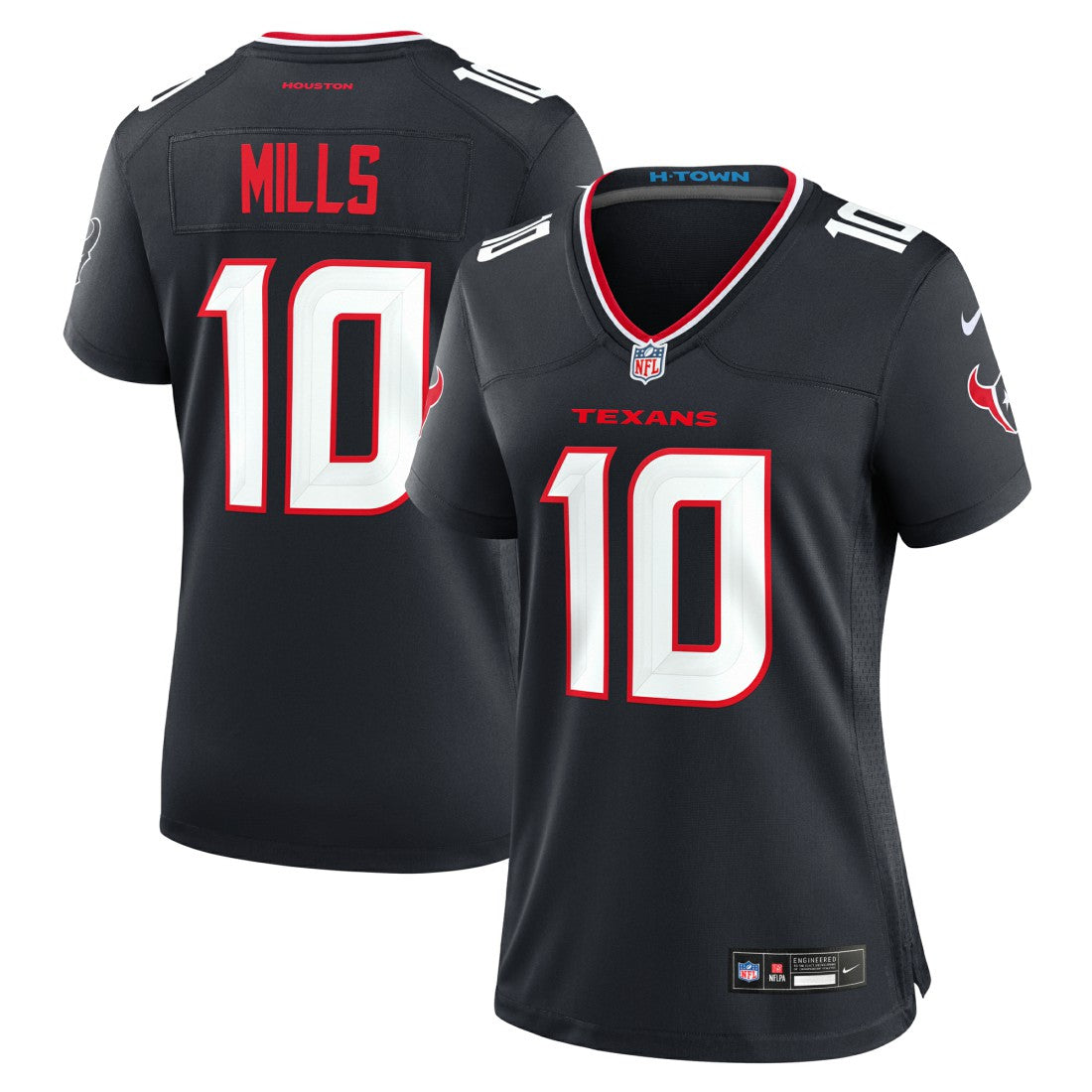 Davis Mills  Women's Team Game Jersey - Houston Texans