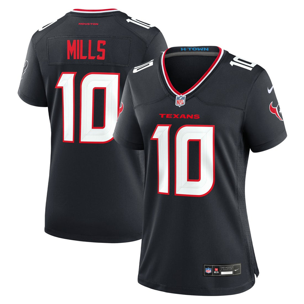 Davis Mills  Women's Team Game Jersey - Houston Texans