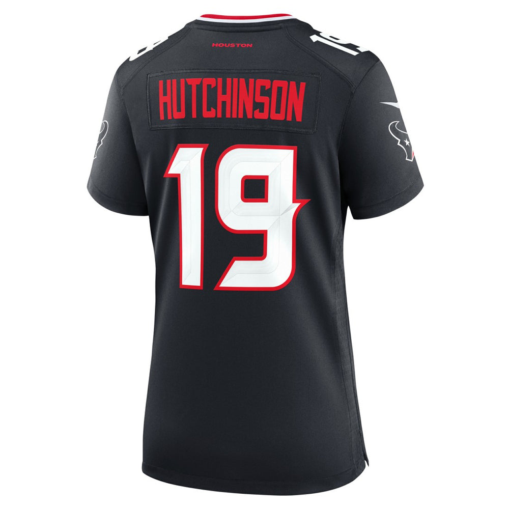 Xavier Hutchinson  Women's Team Game Jersey - Houston Texans