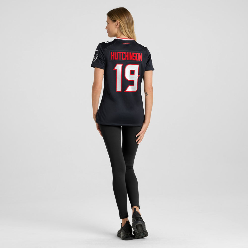 Xavier Hutchinson  Women's Team Game Jersey - Houston Texans