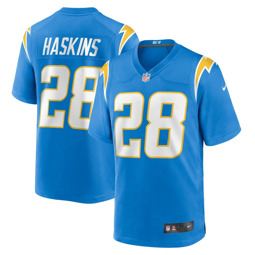 Hassan Haskins  Team Game Jersey - Los Angeles Chargers