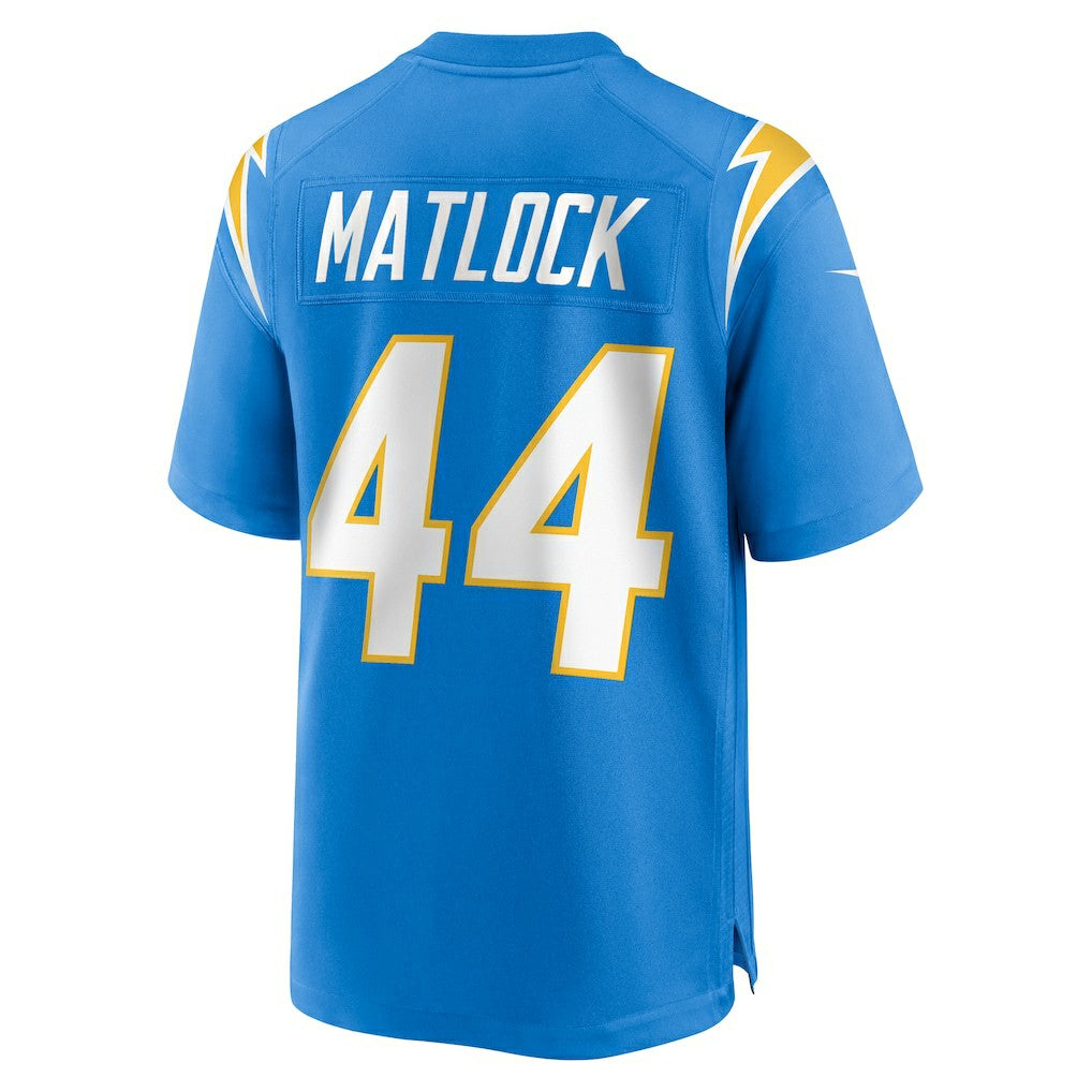 Scott Matlock  Team Game Jersey - Los Angeles Chargers