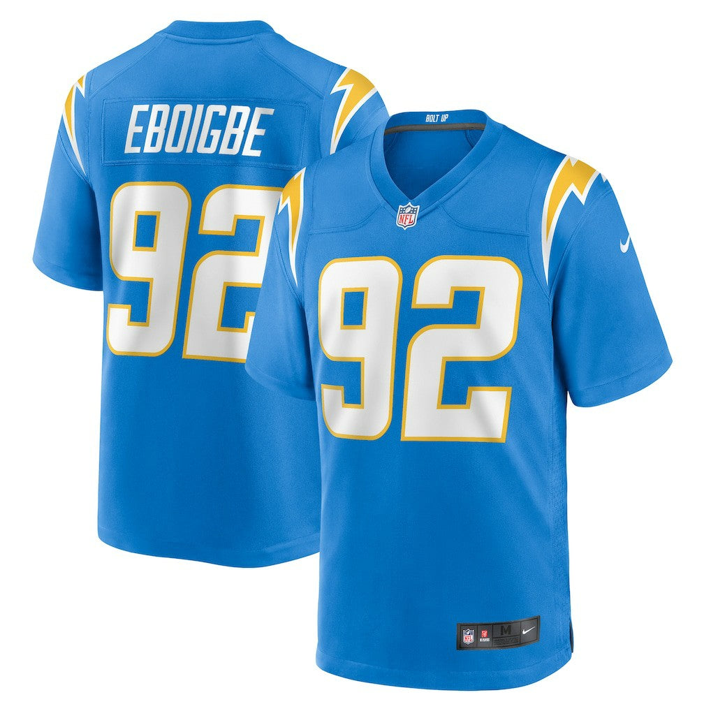 Justin Eboigbe  Team Game Jersey - Los Angeles Chargers