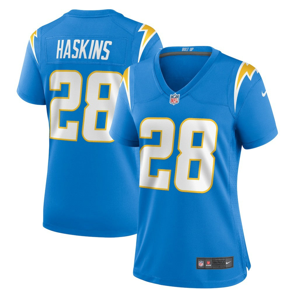 Hassan Haskins  Women's Game Jersey - Los Angeles Chargers