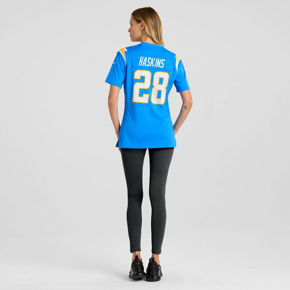 Hassan Haskins  Women's Game Jersey - Los Angeles Chargers