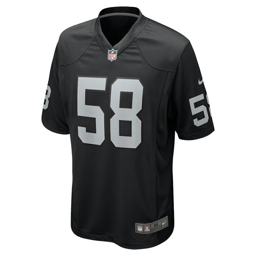 Jackson Powers-Johnson  Team Game Jersey - Las Vegas Raiders