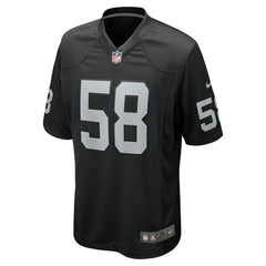 Jackson Powers-Johnson  Team Game Jersey - Las Vegas Raiders