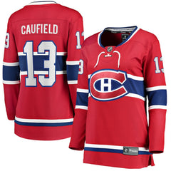 NHL Red Cole Caufield Montreal Canadiens Fanatics Women's Home Premier Breakaway Player Jersey Breakaway Jersey