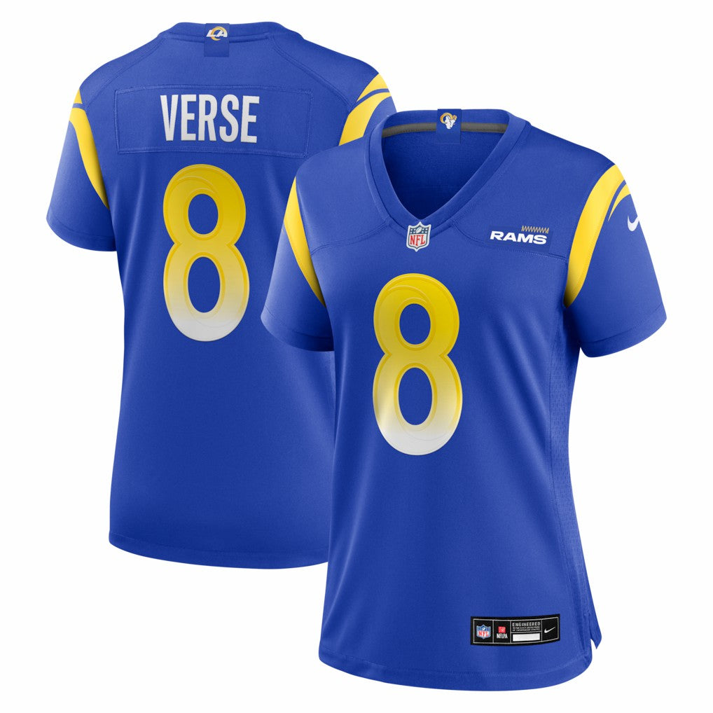 Jared Verse  Women's Team Game Jersey - Los Angeles Rams