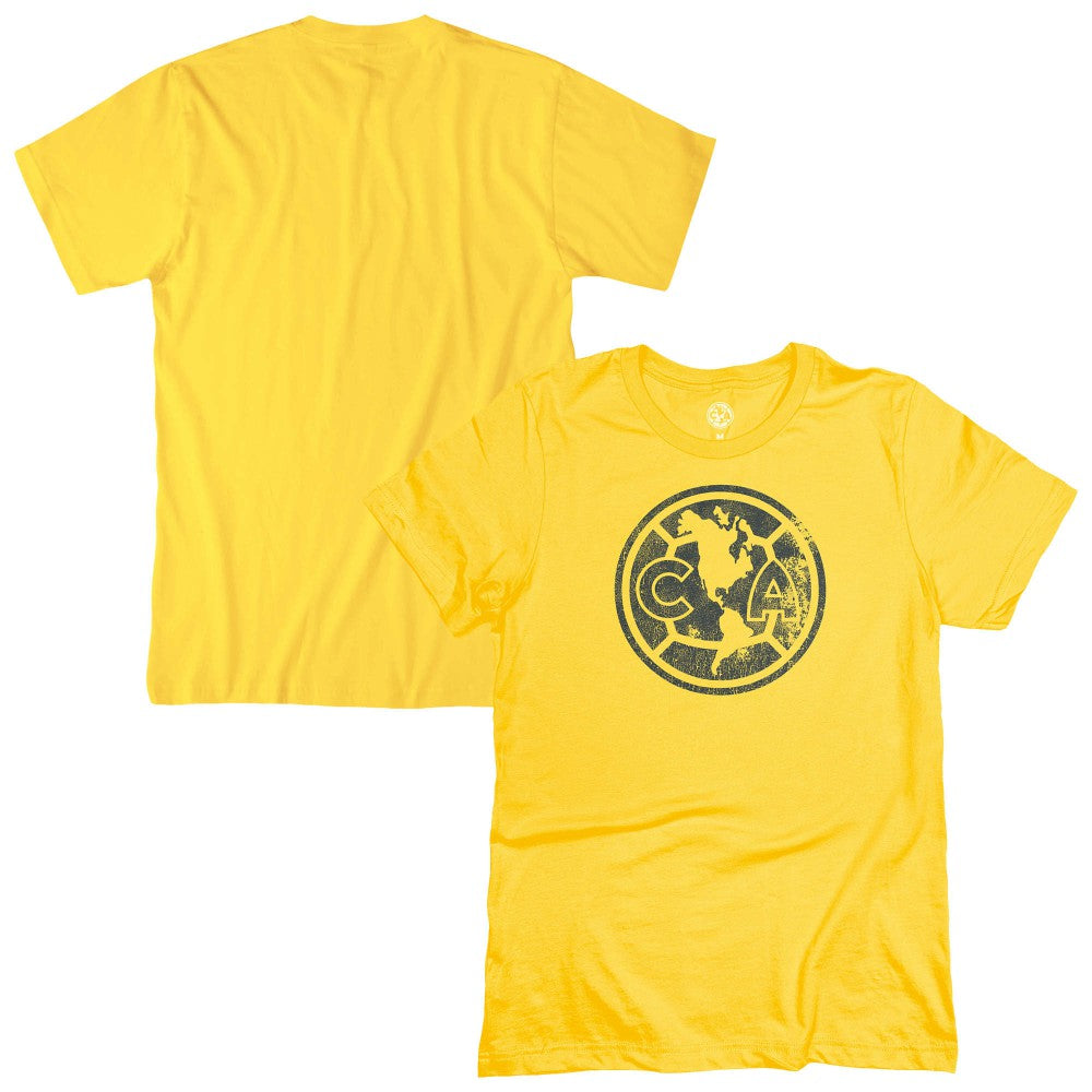 Club America 1863FC Mono Badge T-Shirt -  Yellow