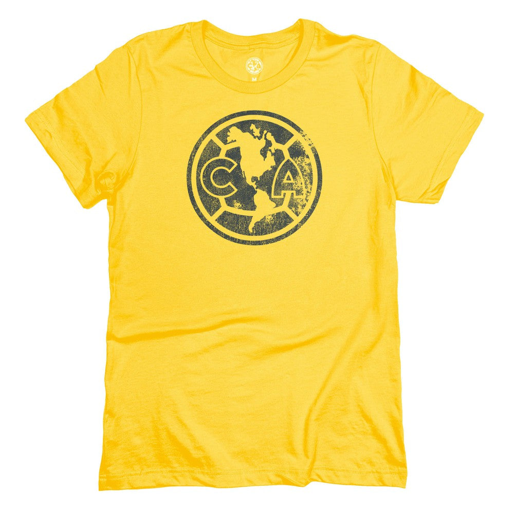 Club America 1863FC Mono Badge T-Shirt -  Yellow