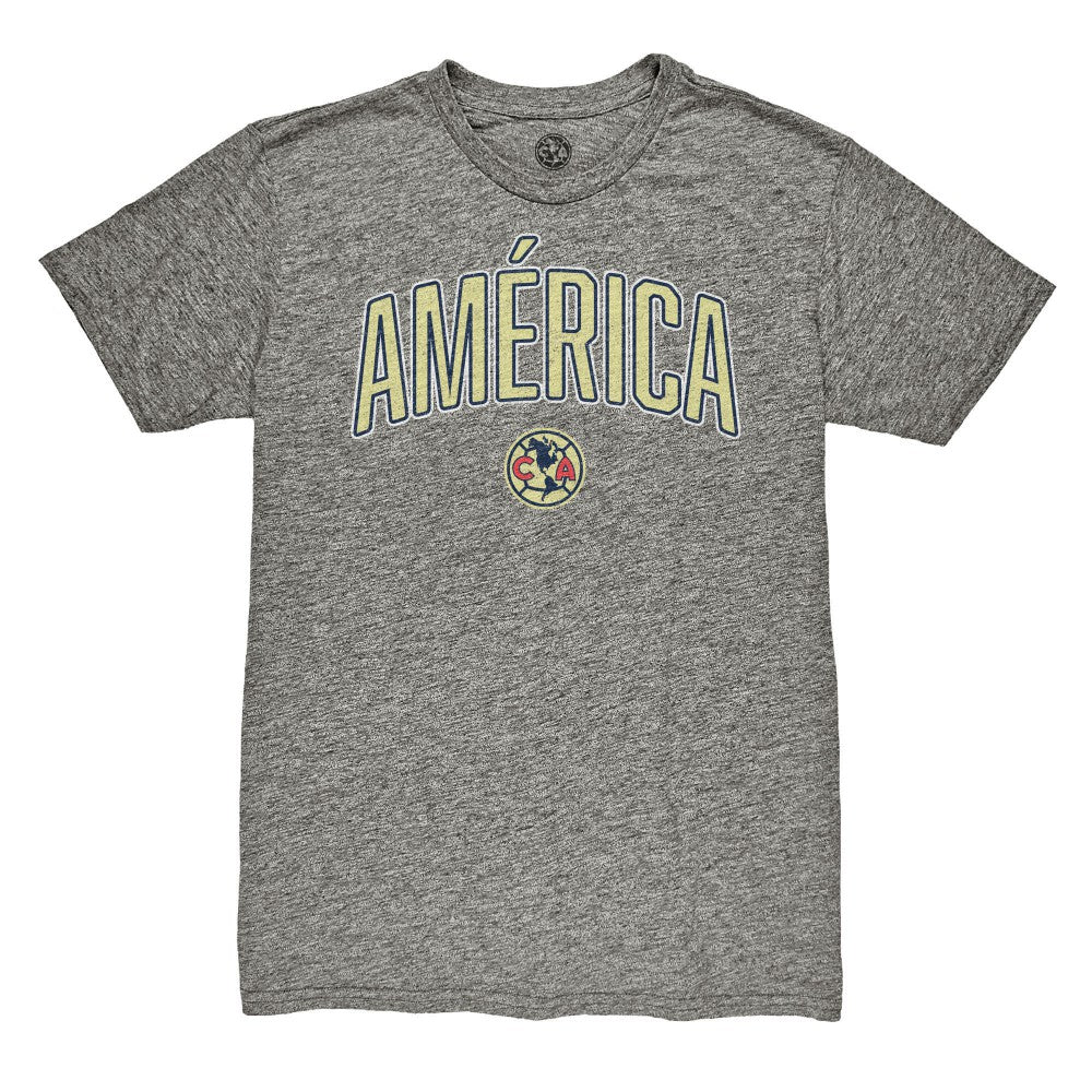 Club America 1863FC Wordmark Vintage Tri-Blend T-Shirt -  Heather Gray