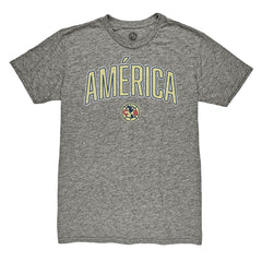 Club America 1863FC Wordmark Vintage Tri-Blend T-Shirt -  Heather Gray