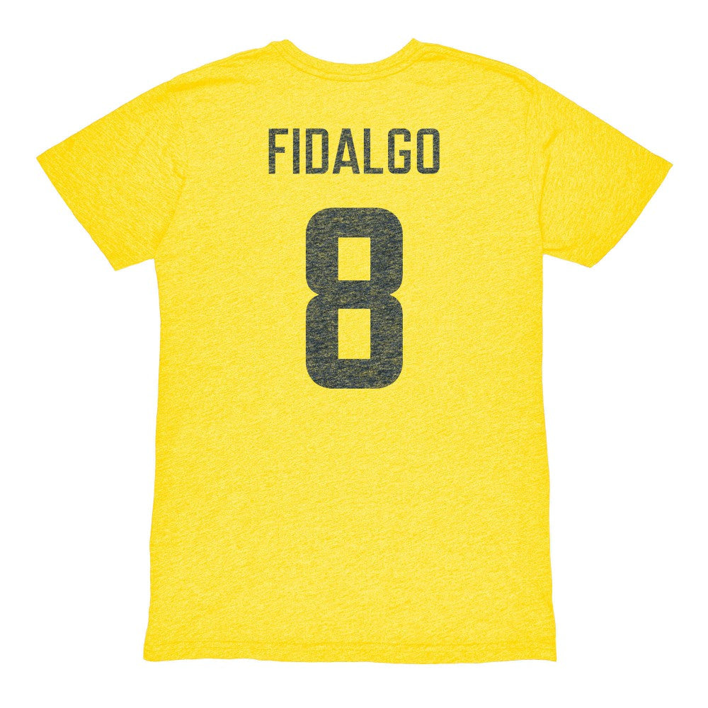 Álvaro Fidalgo Club America 1863FC Retro Player Name & Number Tri-Blend T-Shirt -  Yellow