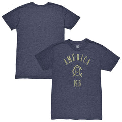 Club America 1863FC Team Arch Vintage Tri-Blend T-Shirt -  Navy