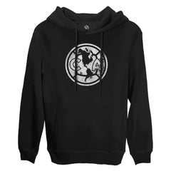 Club America 1863FC Mono Badge Fleece Pullover Hoodie Sweatshirt -  Black