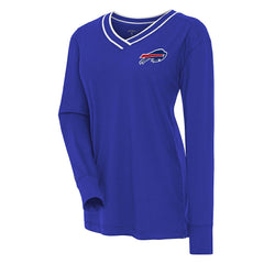 Antigua Women's Symbolic Long Sleeve V-Neck Top - Buffalo Bills