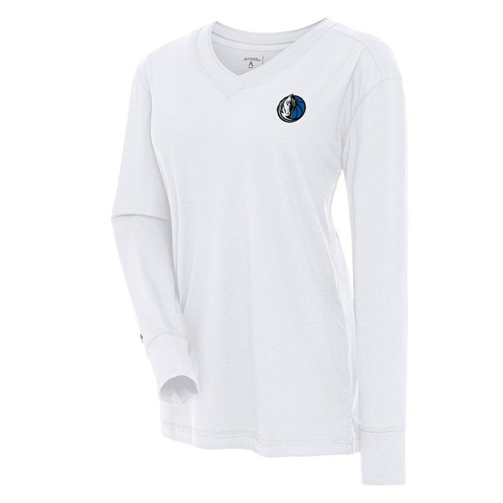 NBA Dallas Mavericks Antigua Women's Symbolic Long Sleeve V-Neck Top sale