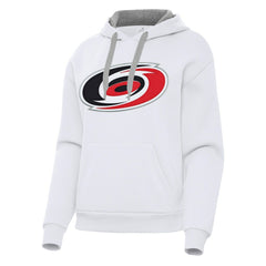 NHL White Carolina Hurricanes Antigua Women's Victory Pullover Hoodie