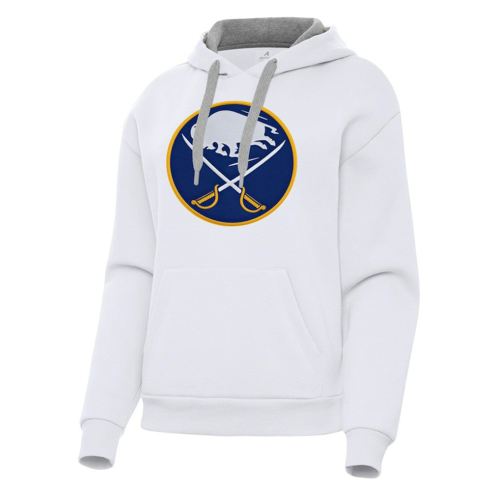 NHL White Buffalo Sabres Antigua Women's Victory Pullover Hoodie