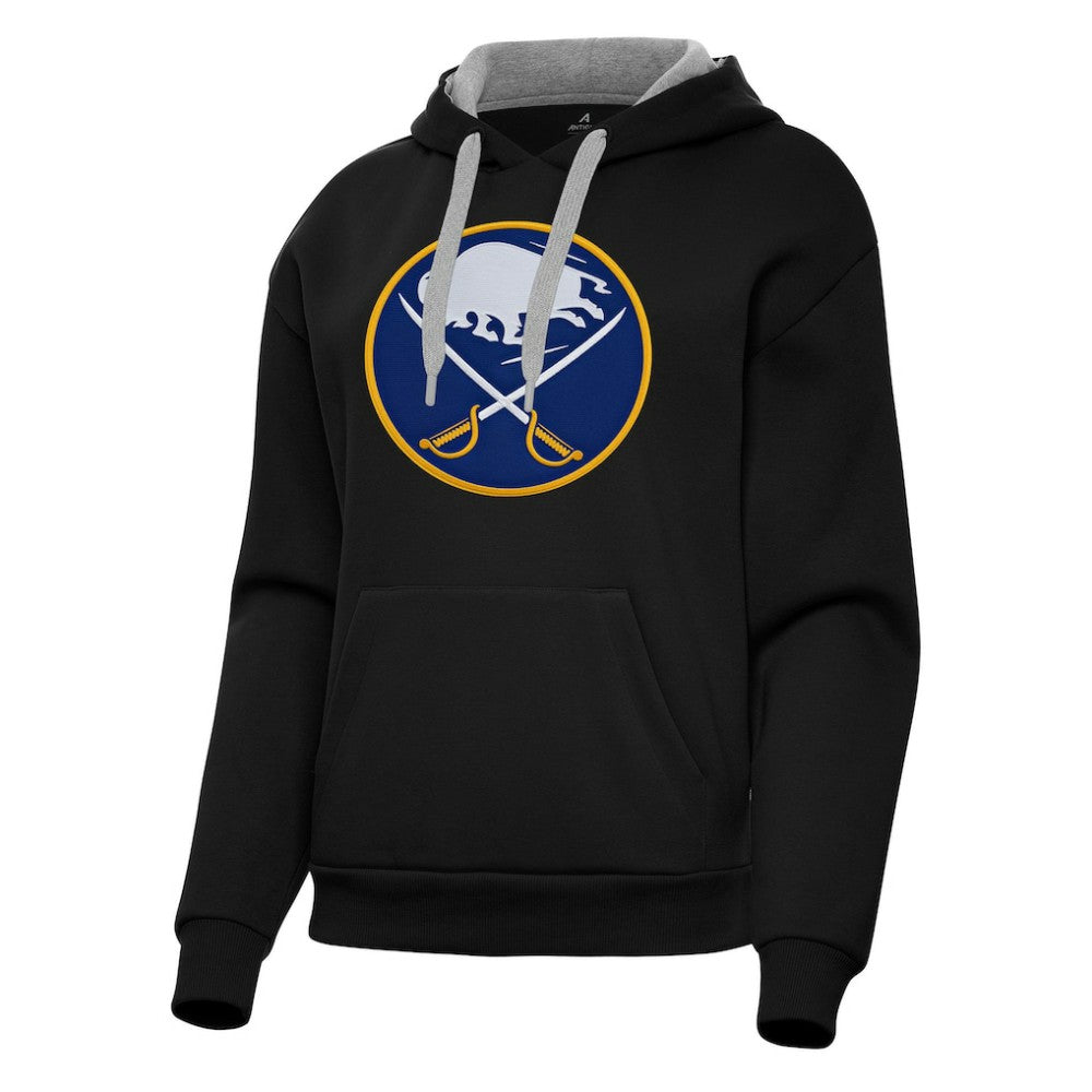 NHL Black Buffalo Sabres Antigua Women's Victory Pullover Hoodie