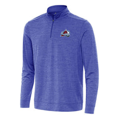 NHL Heather Royal Colorado Avalanche Antigua Bright Quarter-Zip Top