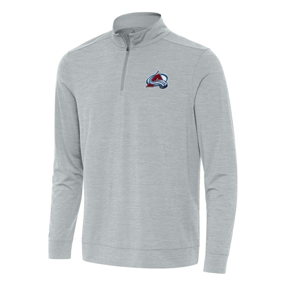 NHL Heather Gray Colorado Avalanche Antigua Bright Quarter-Zip Top
