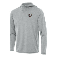 NHL Heather Gray Anaheim Ducks Antigua Tidy Quarter-Zip Hoodie