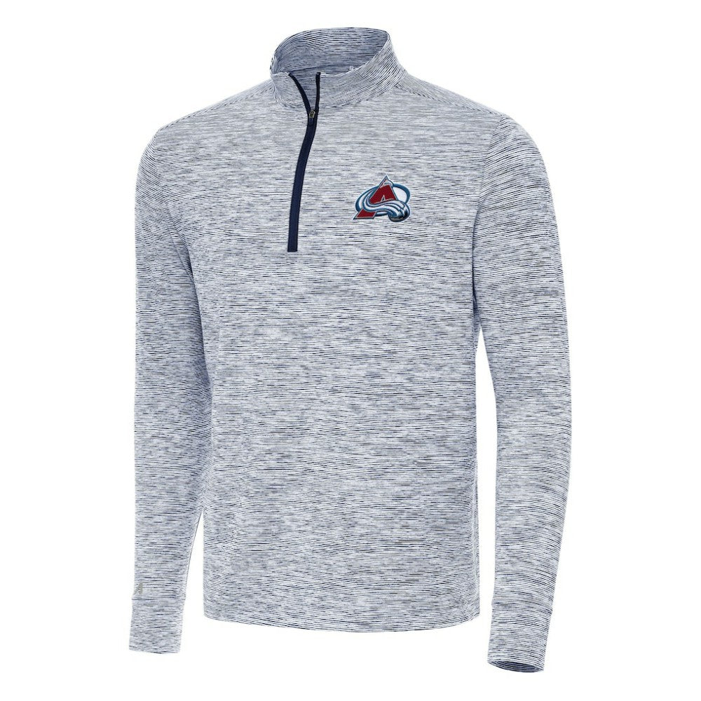 NHL Navy Colorado Avalanche Antigua Cause Quarter-Zip Top