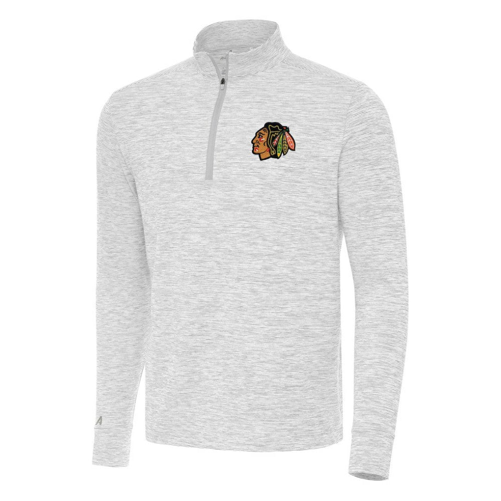 NHL Gray Chicago Blackhawks Antigua Cause Quarter-Zip Top