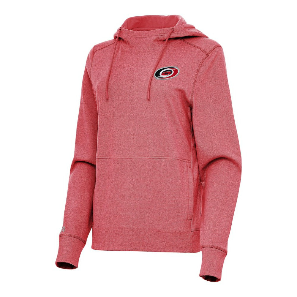 NHL Heather Red Carolina Hurricanes Antigua Women's Justice Pullover Hoodie