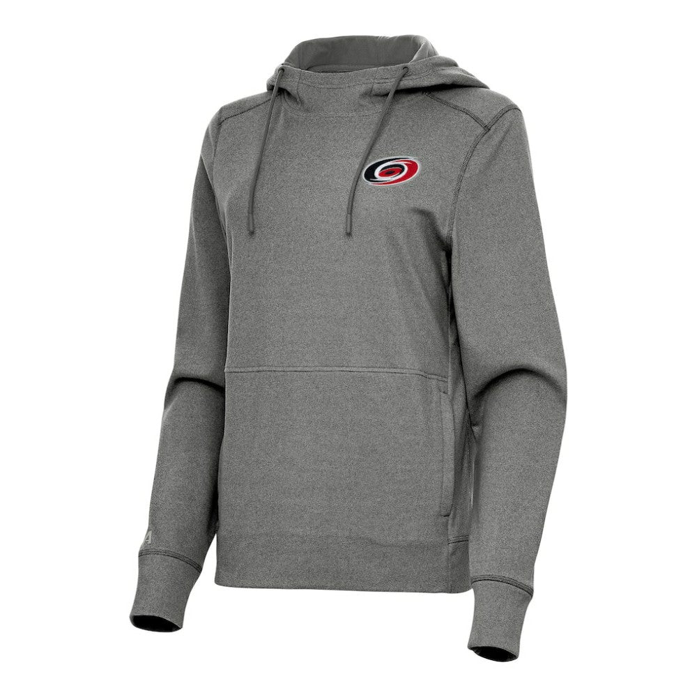 NHL Heather Black Carolina Hurricanes Antigua Women's Justice Pullover Hoodie