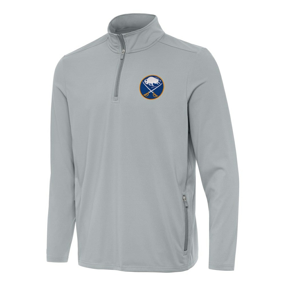 NHL Gray Buffalo Sabres Antigua Perilous Quarter-Zip Sweatshirt
