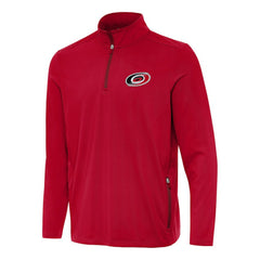 NHL Red Carolina Hurricanes Antigua Perilous Quarter-Zip Sweatshirt