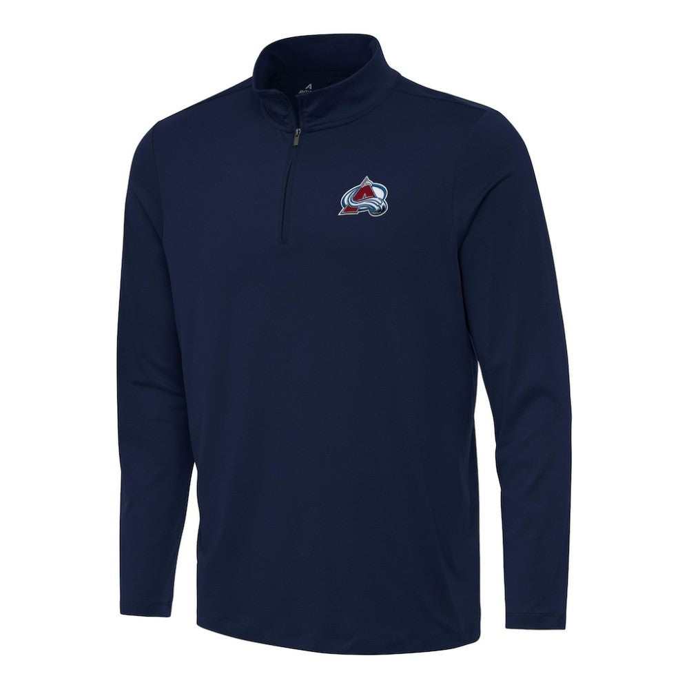 NHL Navy Colorado Avalanche Antigua Reprocess Quarter-Zip Top