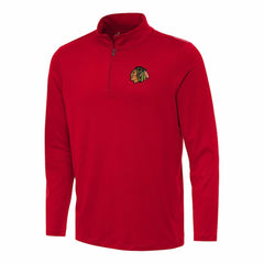 NHL Red Chicago Blackhawks Antigua Reprocess Quarter-Zip Top