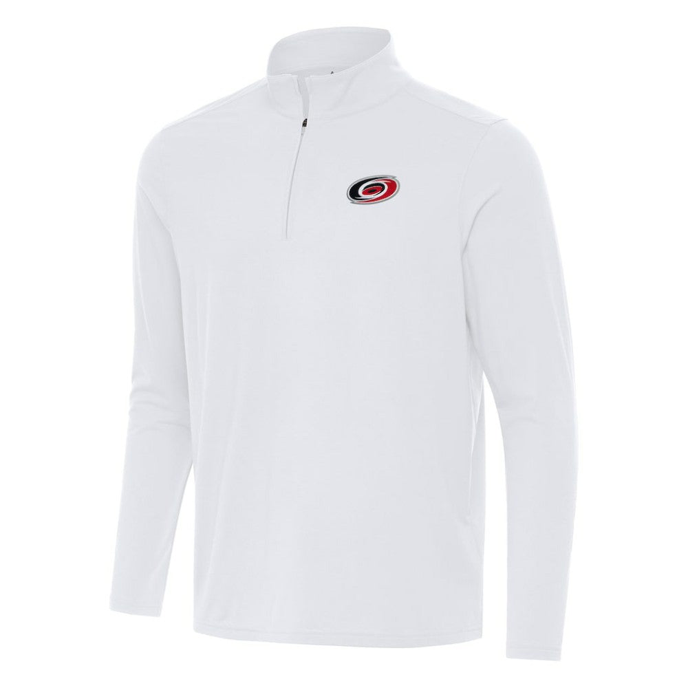 NHL White Carolina Hurricanes Antigua Intent Quarter-Zip Top