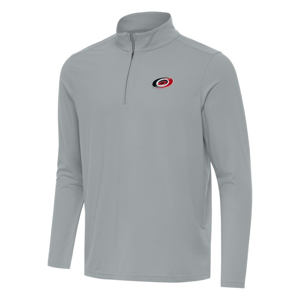 NHL Gray Carolina Hurricanes Antigua Intent Quarter-Zip Top