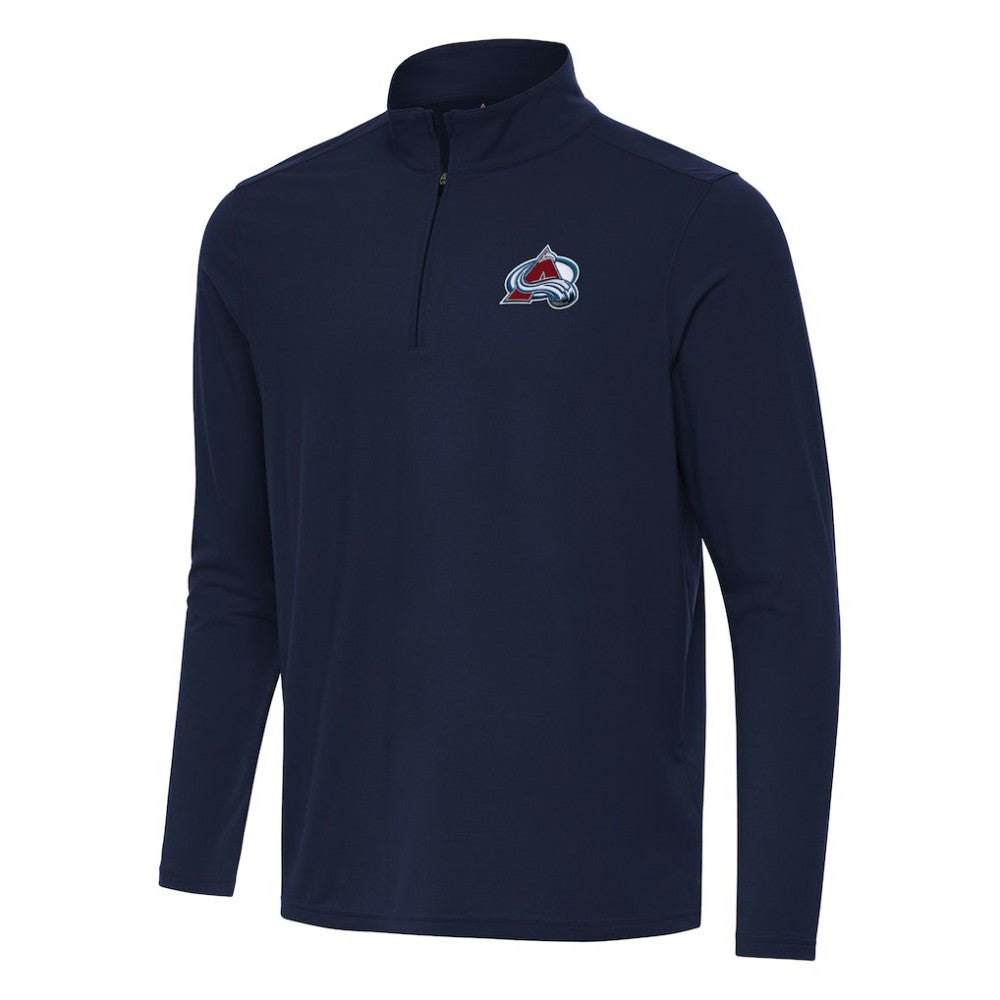 NHL Navy Colorado Avalanche Antigua Intent Quarter-Zip Top