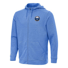 NHL Heather Royal Buffalo Sabres Antigua Effortless Full-Zip Hoodie Jacket