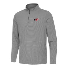 NHL Black Carolina Hurricanes Antigua Twine Quarter-Zip Top