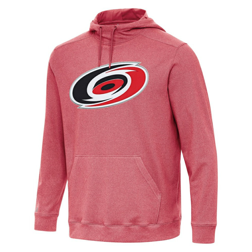 NHL Heather Red Carolina Hurricanes Antigua Cloud Pullover Hoodie
