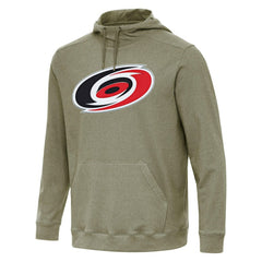 NHL Olive Carolina Hurricanes Antigua Cloud Pullover Hoodie
