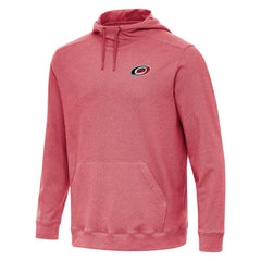 NHL Heather Red Carolina Hurricanes Antigua Cloud Pullover Hoodie