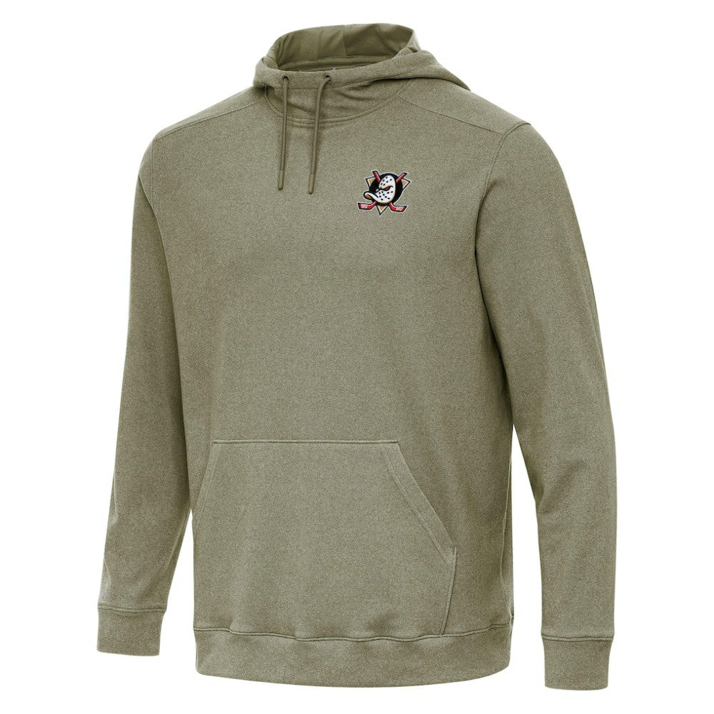 NHL Olive Anaheim Ducks Antigua Cloud Pullover Hoodie