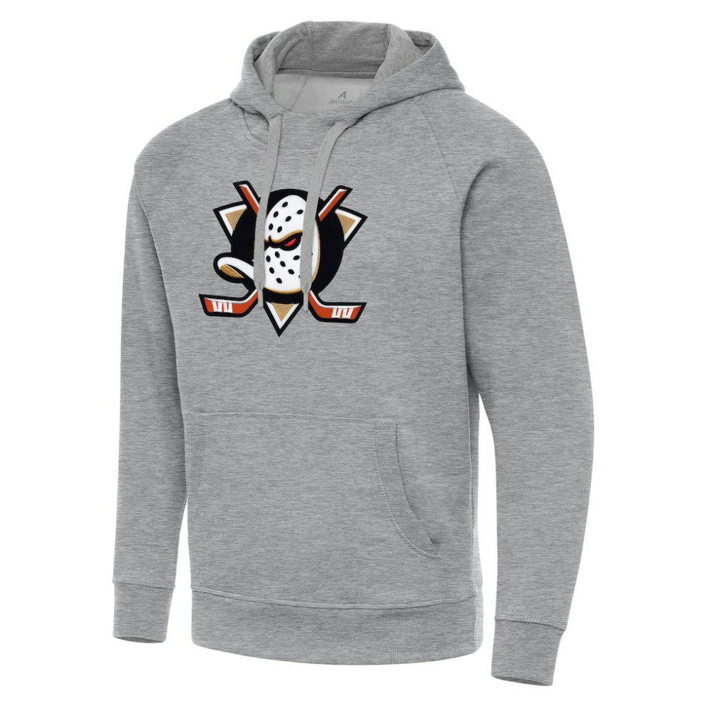 NHL Heather Gray Anaheim Ducks Antigua Big & Tall Victory Pullover Hoodie