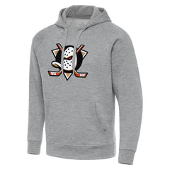 NHL Heather Gray Anaheim Ducks Antigua Big & Tall Victory Pullover Hoodie