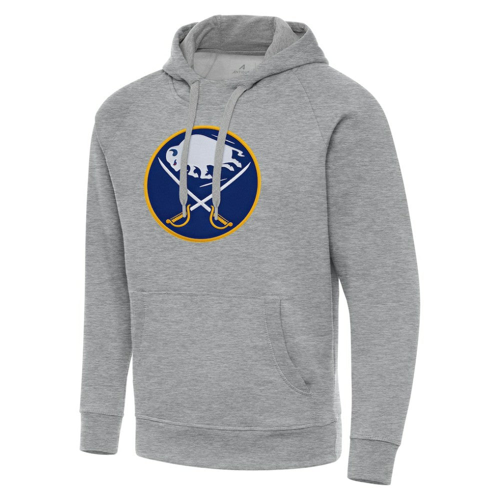 NHL Heather Gray Buffalo Sabres Antigua Big & Tall Victory Pullover Hoodie