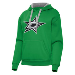 NHL Kelly Green Dallas Stars Antigua Women's Victory Pullover Hoodie