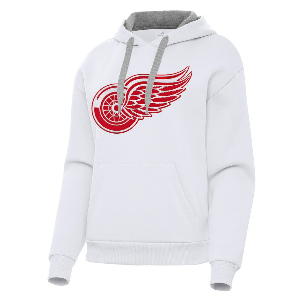 NHL White Detroit Red Wings Antigua Women's Victory Pullover Hoodie